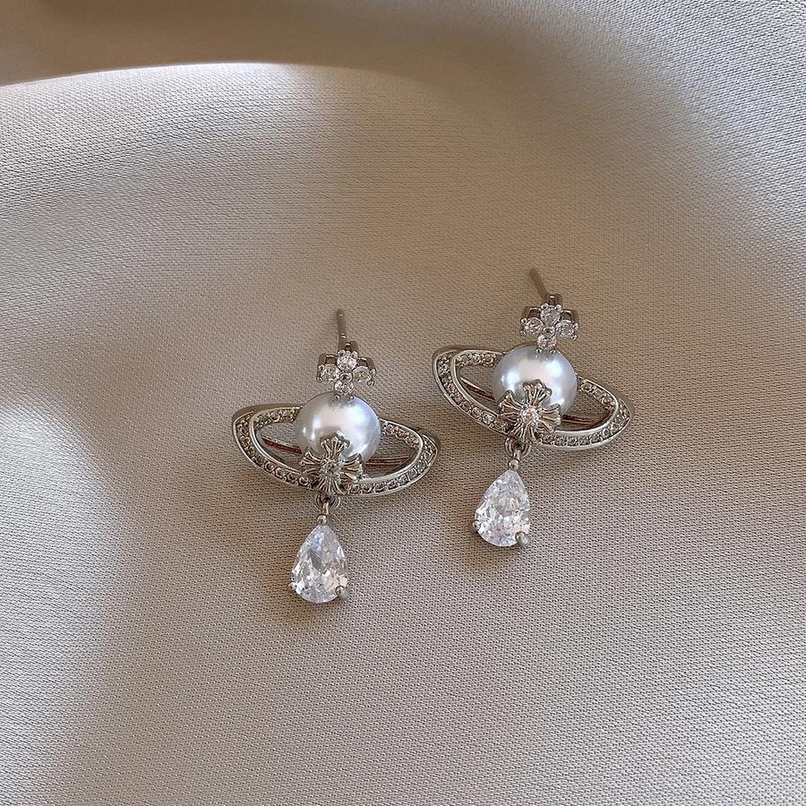 Silbernadel Zirkon Schlangenherz Ohrringe: Elegante, Einzigartige High-End Ohrstecker für Damen