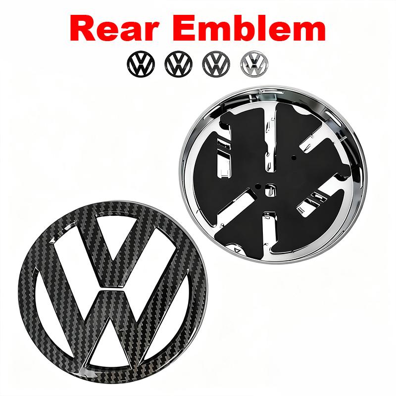 JQTYB1 1Pcs 135mm 112mm ABS Car Front Hood Cover Sticker Trunk For Volkswagen Golf 7 VW MK7 2014-2017 Logo Auto Badge Decal Accessories