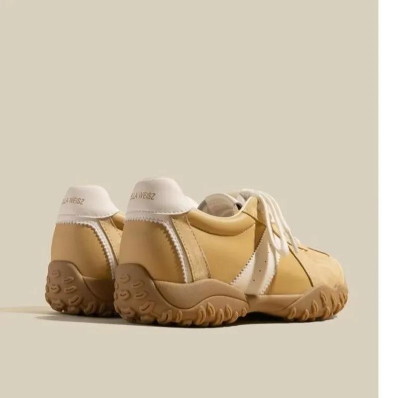 2025 Shoes Female Mixed Colors Women's Vulcanize Shoes Outdoor Women Sneakers Low Heel Daily Lace Up Ladies Casual Shoes