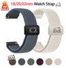 18 20 22mm Watch Straps for Amazfit Bip 6 5 Active 2 GTR/GTS 4/3 Magnetic Braided Bracelet Galaxy Watch 7/FE/5/6/4 Classic Band