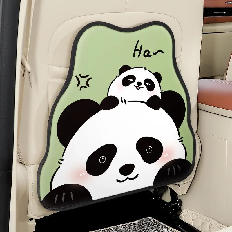 Cartoon Car Seat Back Anti-Kick Mat Anti-Fouling And Anti-Dirty Cute Back Row Children Car Back Seat Protection Mat Anti-Wear Pa