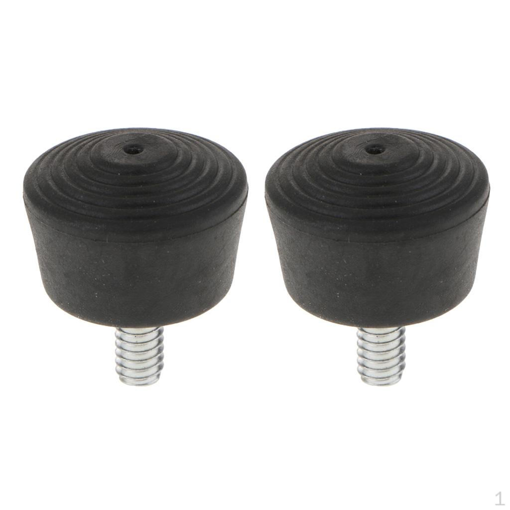 2 Pcs Tripod Rubber Feet Monopod Foot 1/4 Screw For