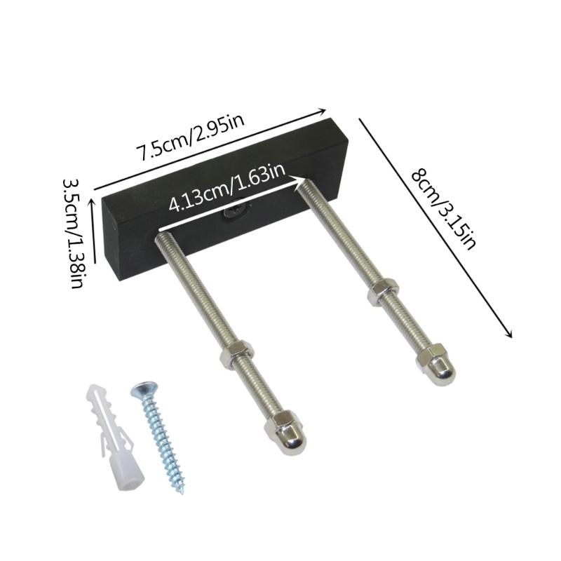 Skateboard Wall Mount Hanger Horizontal Skateboard Storage Rack Skateboard Hooks Hanger with Screws for Skateboard Deck