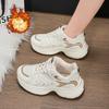 Wear Velvet Dad Shoes 22 New Winter Thick-soled Low-top Cotton Shoes Casual Sports Shoes Soft