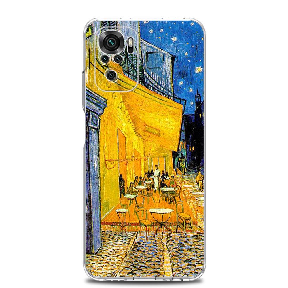 Starry Night Van Gogh Phone Case For Xiaomi Redmi Note 13 12 5G 9S 9 8 10 11 Pro Plus 4G 9T 13C 12C10C 9C 9A 7 Pro Clear Cover