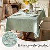 Tablecloth Waterproof Oil-Proof French Retro Style Rectangular Dining Table Cover with Tassels Crochet Patterns Home Kitchen Restaurant Decor