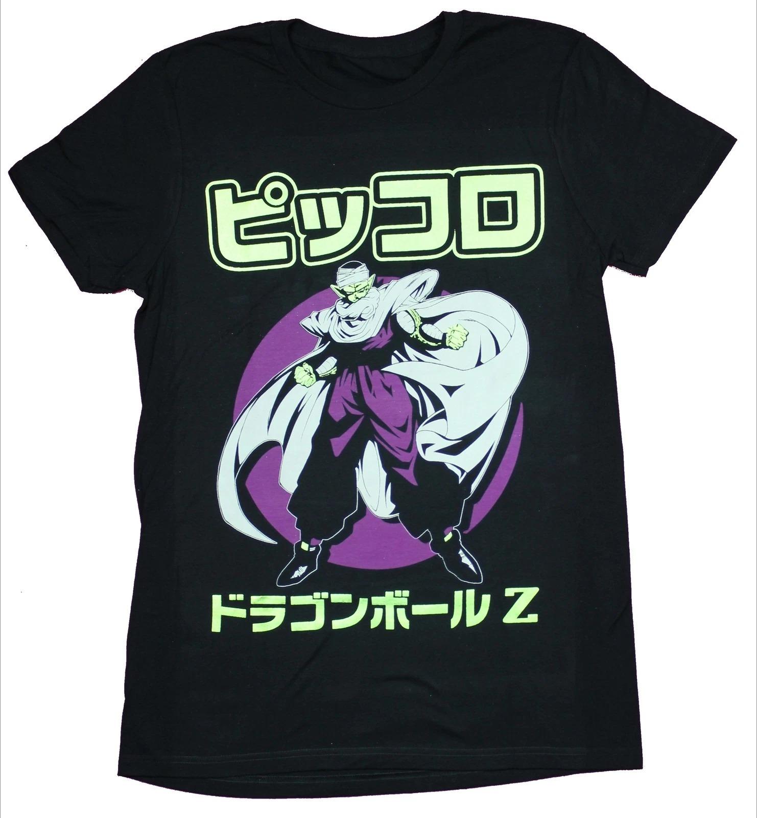 

Dragon Ball Z TShirt Men Piccolo Japanese Text Anime Graphic Short Sleeve Oversized Streetwear Loose Fit Anime Fan Top M