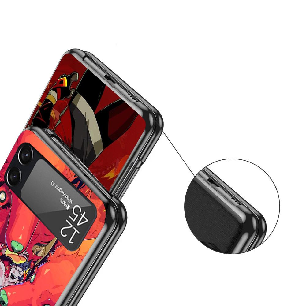 Game Hades Action Black Phone Case For Samsung ZFlip7 ZFlip6 ZFlip5 ZFlip4 ZFlip3 5G Hard Protective Galaxy Z Flip 3 4 5 6 7