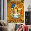 Cartoon TThe Cool SSimpsons Printed Large Wall Tapestry Hanging Tarot Hippie Wall Rugs Dorm Art Home Decor