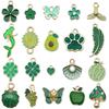 Mixed Color Cartoon Enamel Alloy Pendants for DIY Bracelets & Keychains