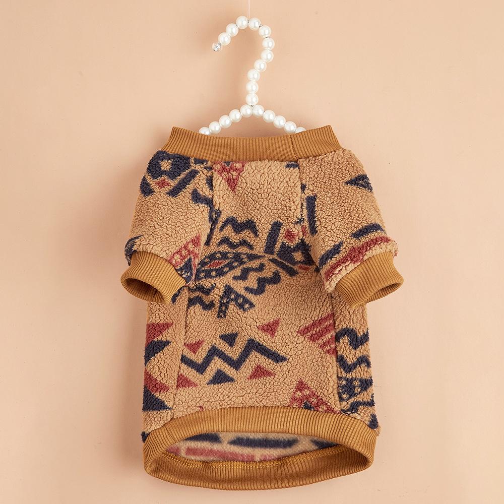 Ethnic Style Pet Clothes for Small Dogs Winter Warm Puppy Dog Cat Sweater French Bulldog Pomeranian Clothing Mascotas Pullovers