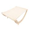 Wooden Cat Hammock Foldable Antislip Easy To Assemble Elevated Pet Hammock Bed Furniture for Indoor Cat Plush Style