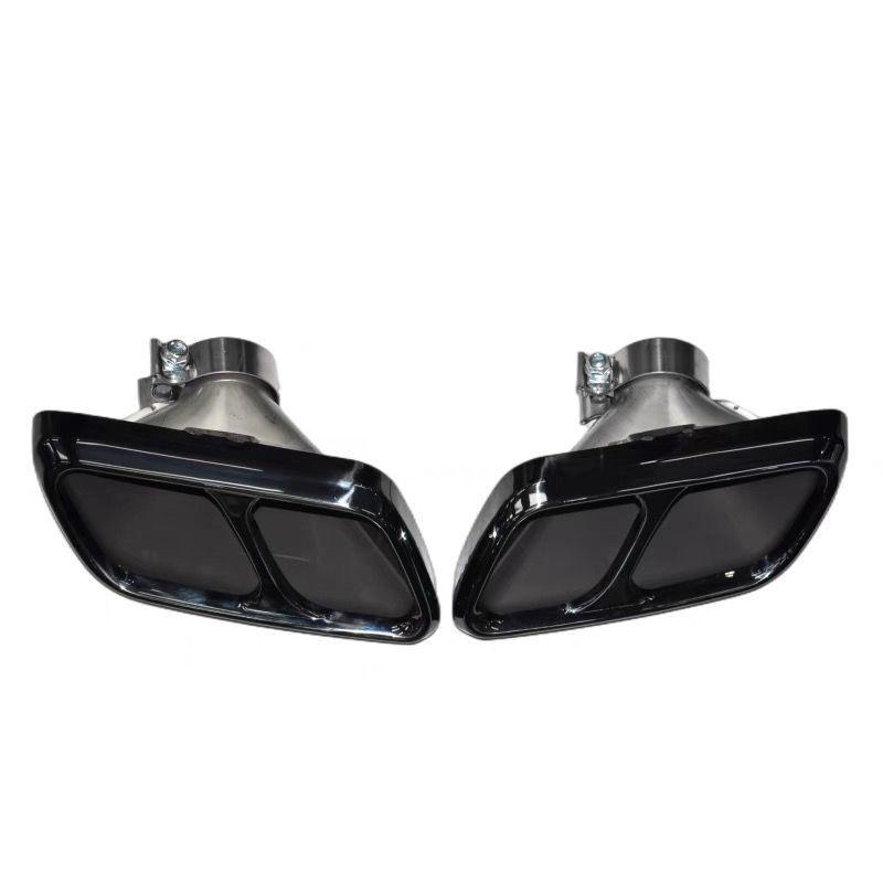 Exhaust Pipe Upgrade for 2014-2022 Range Rover Sport with SVR Quad Square Tailpipes & Matching Body Kit