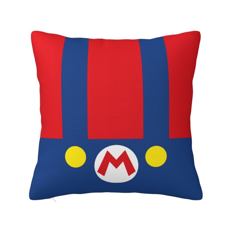 Custom Marioes Video Game Modern Pillow Cover Manga Chair Cushion