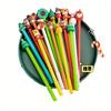 20pcs Christmas Gift Christmas Pen Hat Cubs Christmas Neutral 0.5 Black Student Neutral Pen Stationery