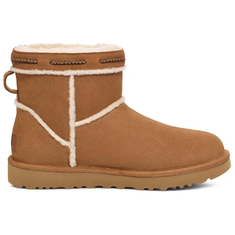 UGG Fashionable Comfortable Short Snow Boots Unisex boots Chestnut 1166751-CHE
