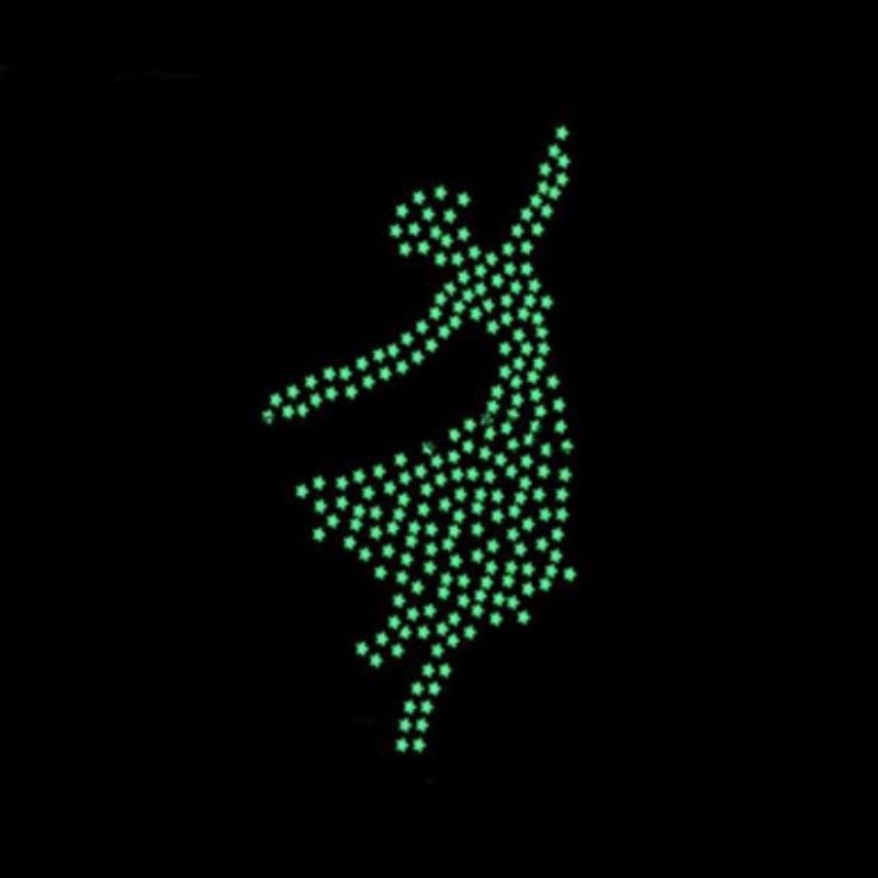 100 PCS Home Wall Glow In The Dark Star Stickers Decal Baby Kids Room