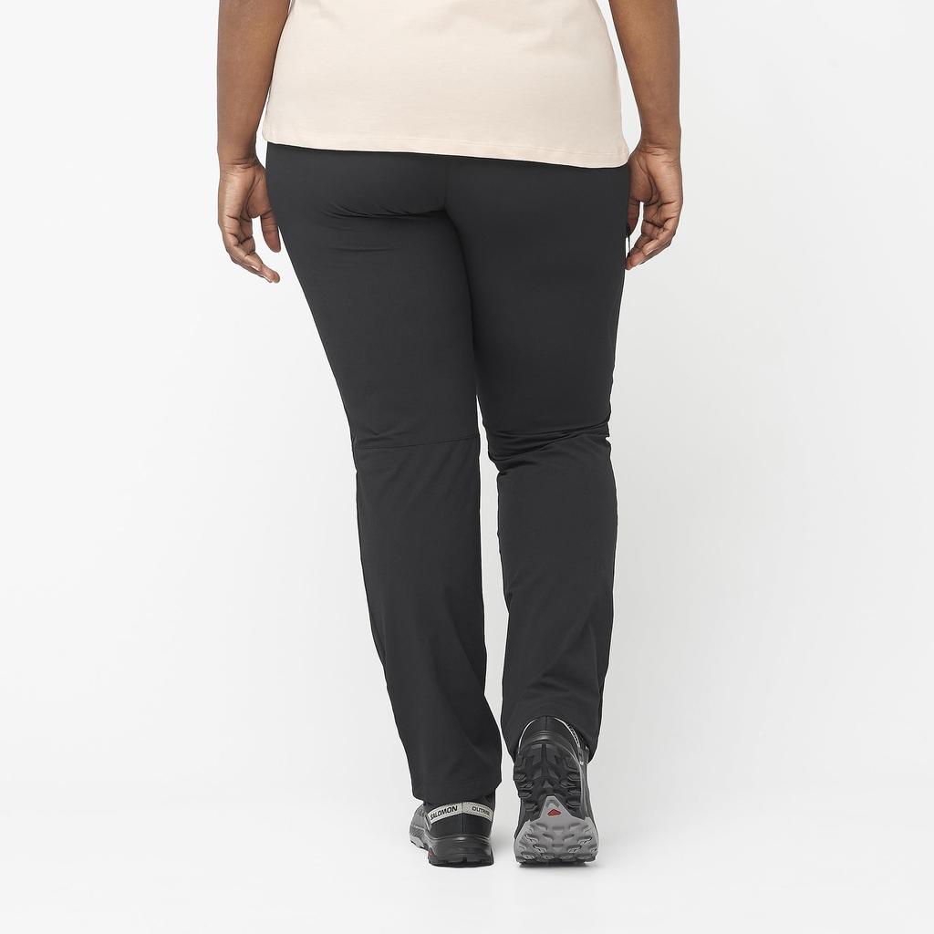 Spodnie Salomon Wayfarer Damskie Spodnie Outdoorowe Długie, LC2110500, Rozmiar 36/R, Głęboka Czerń