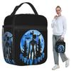 Cartoon Horror Creepypasta Siren Head Insulated Lunch Bag for Kids School Cooler Thermal Food Box Tote Lunch Boxes Container