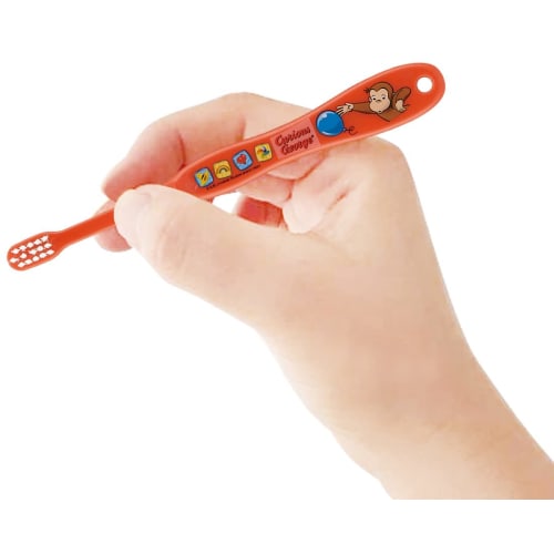 Skater Toothbrushes for Infants, Ages 0-3, Soft, 8-Pack, Curious George Design, 15cm, TB4SE-A