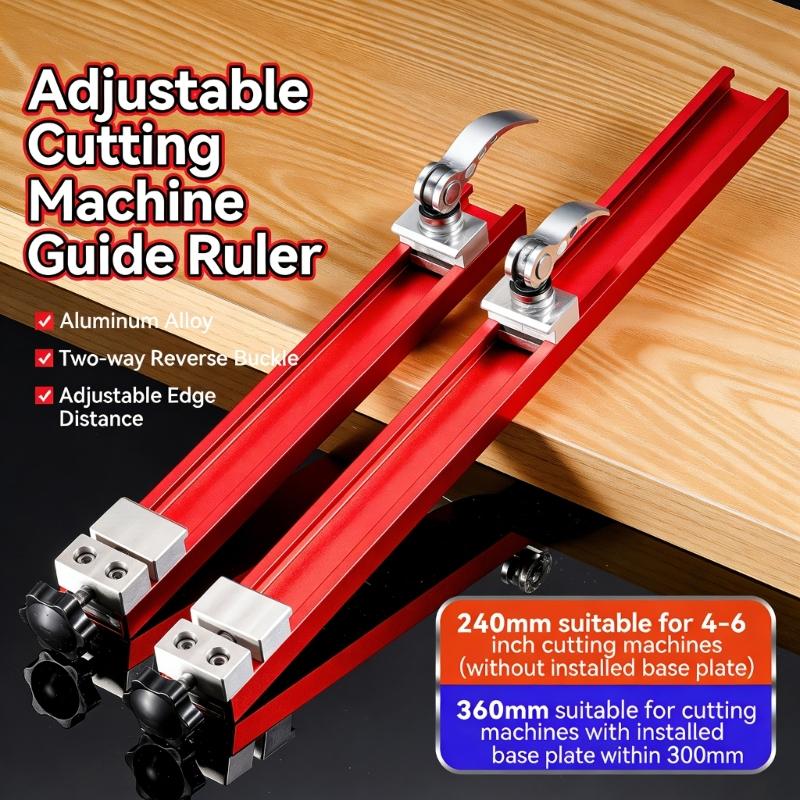 Professional Aluminum Miter Gauges For Power Chainsaws With Reverse Locking Mechanism And Two Size Available