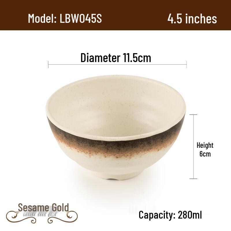Japanese Style Melamine Noodle Soup Bowl
