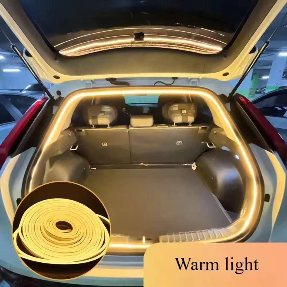 12V Dynamic Flowing Car Trunk LED Strip High-Brightness Wiring Automatic Sensing Tailgate Light Strip Tool-Free Installation