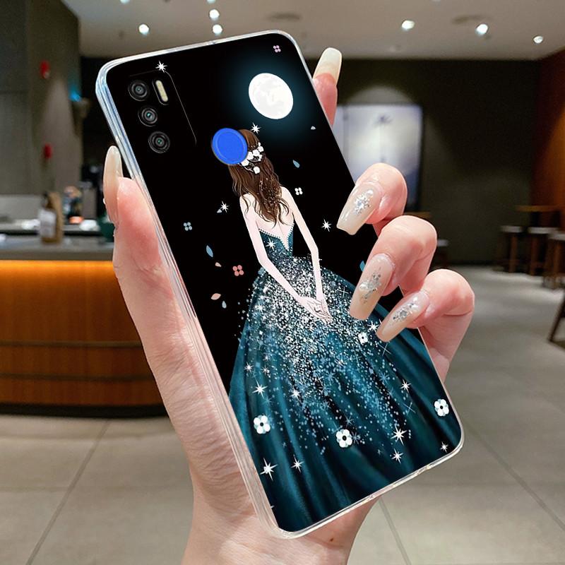 For Tecno Spark 5 Air 6 Air Spark5 Pro Funda Cover Flower Butterfly Bow Phone Casing Soft Silicone Transparent TPU Jelly Case