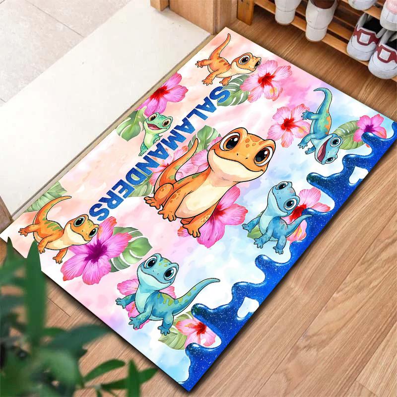 

Summer Blue Pink AnimalPattern Square Carpet,Area Rug,Carpet Rug for Living Room Bedroom Sofa Playroom Decor,Non-slip Floor Mat,Holiday Birthday Gifts 60cmx90cm