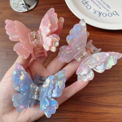 Hair Scratch Butterfly Retro Acetate Crab Fashion Vintage Hairpin Hair Catch for Women and Girl Hairpin Mermaid Hair Accessories