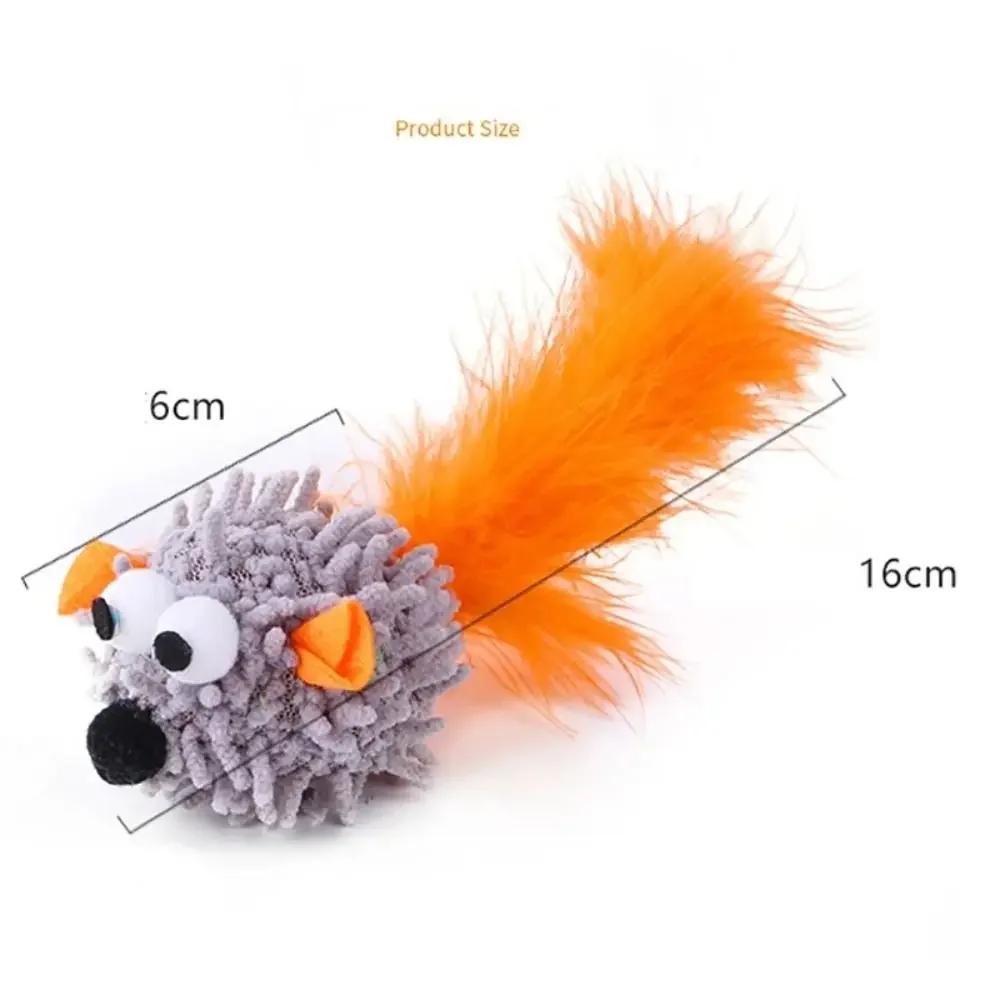 Cat Microfiber Mice Toy Interactive Toy for Cat Simulation Mouse Cat Toys Soft Mouse Kitten  Catch Training Toy