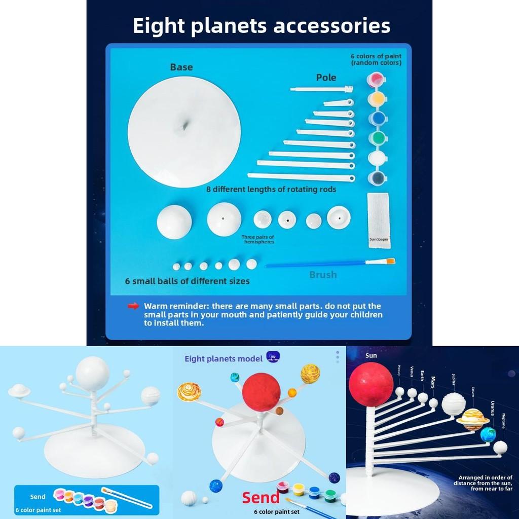Solar System Educational Model Kit For Kids Science Diy Physics Classroom Learning