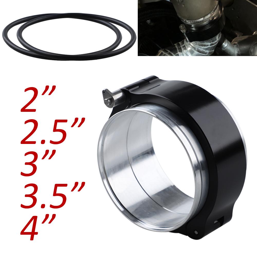 1 Piece 2.0" 2.5" 3.0" 3.5" 4.0" Clamp System Assembly Exhaust V-band Clamp Quick Clamp Aluminium For Turbo / Intercooler Pipe