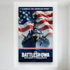USS Iowa Battleship Metal Tin Sign, Celebrate American Spirit with Stars & Stripes, Vintage Wall Decor for Man Cave, Home, Bar,