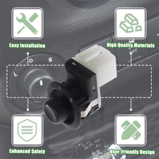 Door Remote Mirror Switch for 2011-14 Dodge Challenger 2011-17 Jeep Wrangler