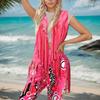 1970s Hippie Party Costume Set With Fringe Vest Groovy Pants And Bandana Earrings For Fashion Themed Event