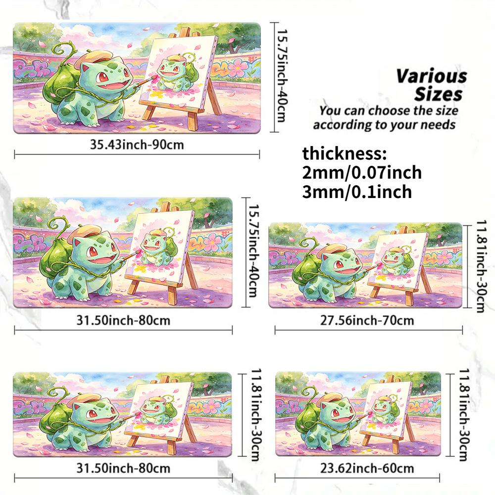 Umbreon Espeon Sunset NonSlip Card Playmat Desk Mat 30x80x0.2cm