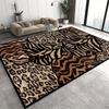 Tiger Stripe Leopard Print Carpet Nordic Household Living Room Washable Non Slip Rug Bedroom Bedside Carpet Large-area Floor Mat