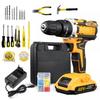 21V Dual-Speed Rechargeable Multifunctional Hand Drill and Electric Screwdriver Set with High-Power Impact Feature.