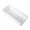 Premium Kitchen Cutlery Organizer Chopsticks Drain Box with Drain Holes Compact Flat Bottom Storage Case for Forks Spoons Knives