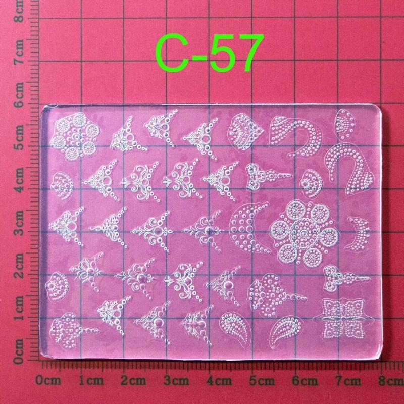 Silicone Nail Art Handicrafts Moulds DIY Nail Tools Accessories Nail Carving Molds Silicone Material for Nail Decoration