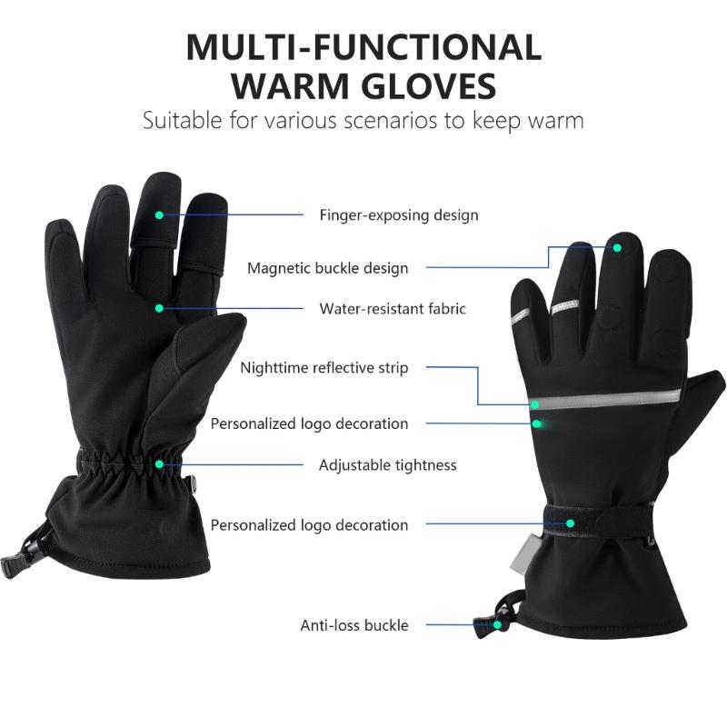 Photography Glove Drones Gloves for Remote Control Winter Mittens Outdoor Camera Gloves Multifunction Windproof Mitts