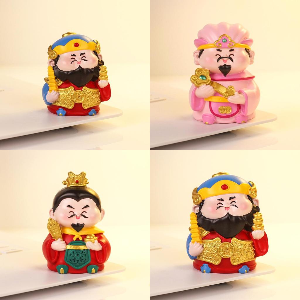 Mythology Wealth God Resin Car Decor Feng Shui Gift For Prosperity And Good Fortune