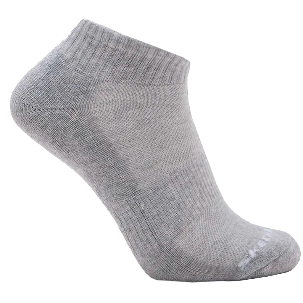 Skechers 3pk Unisex Terry Qtr Crew, Unisex Grey Socks