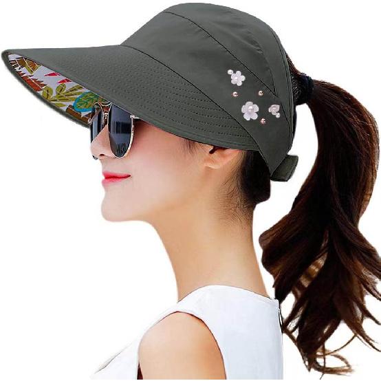 Sun Hats for Women Wide Brim Sun Hat UV Protection Caps Floppy Beach Packable Visor