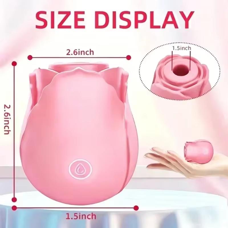Rose Powerful Sucking Vibrator Stimulate G Spot Sex Products for Women Nipple Clitoral Automatic for Female Masturbator for 18+