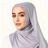 Jednobarevný dámský dresový hidžáb Šátek Dlouhá muslimská pokrývka hlavy Šála Šátek na hlavu