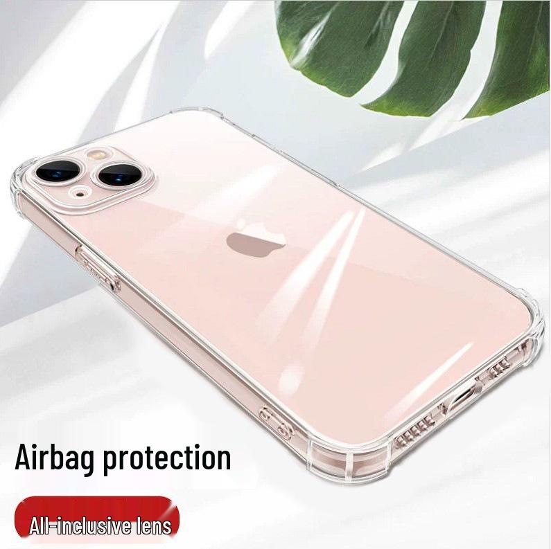 iPhone 17 Pro Transparent TPU Airbag Drop-Proof Soft Case with Precision Hole and Lens Protection