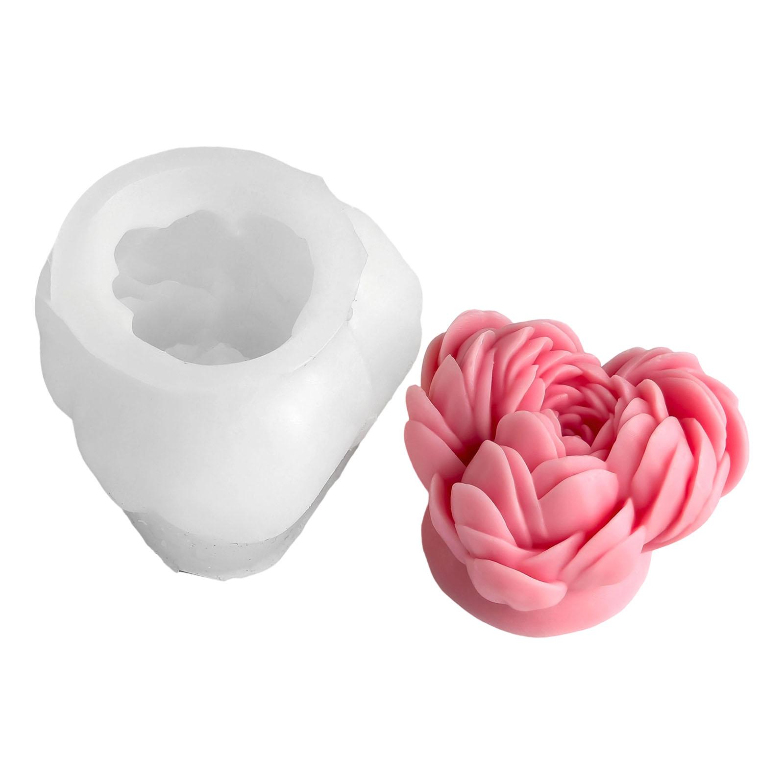 

Peony Flower Candle Mould Silicone Molds Ornament Molds Castings Molds Handmade Plasters Molds Craft Supplies 5358