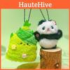 Bamboo Shoot Handheld Flower Panda Cute Plush Keychain Pendant Boys Gift Girls
